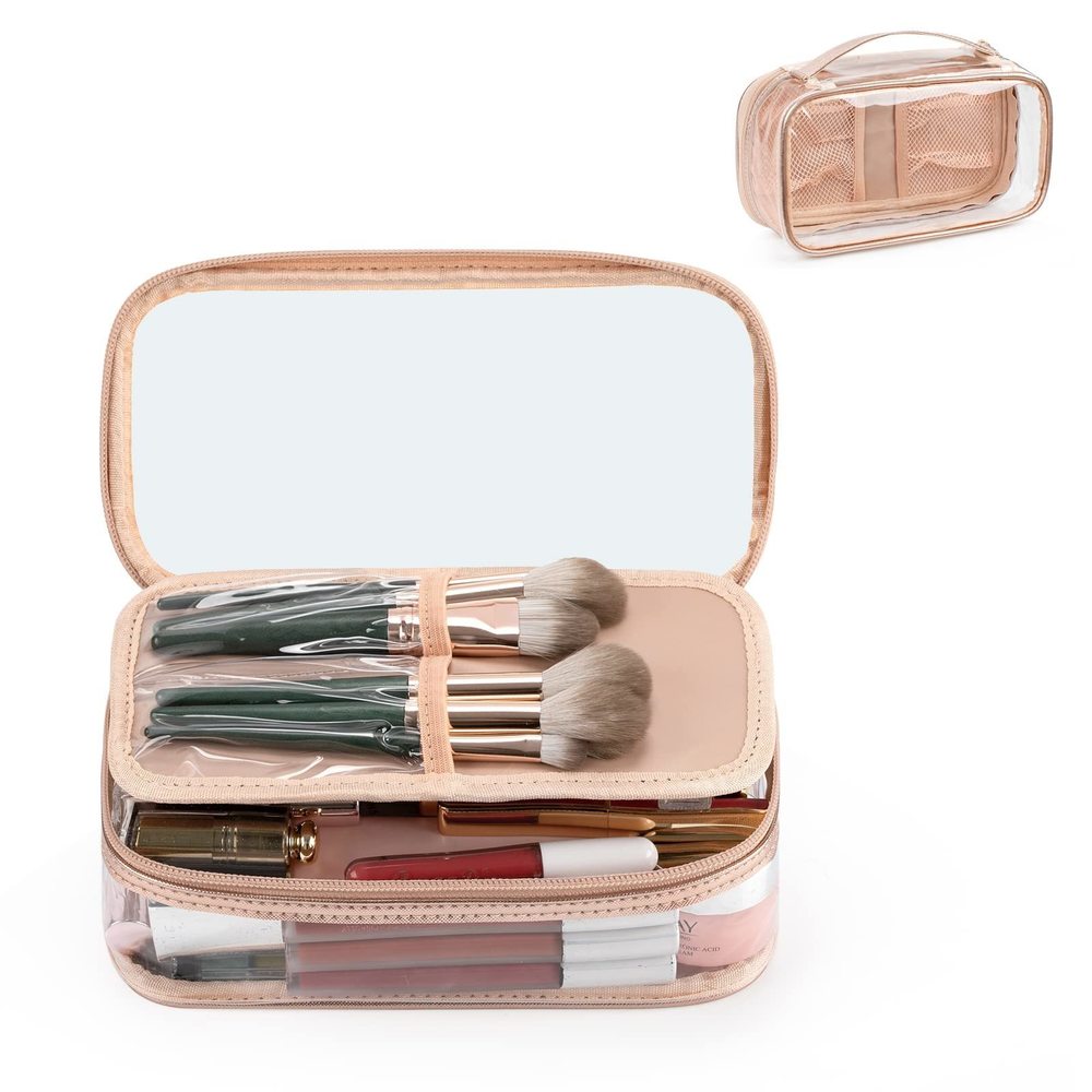 Clear Makeup Bag, Portable Makeup Storage Organizer Cosmetic Bag, Travel🌼